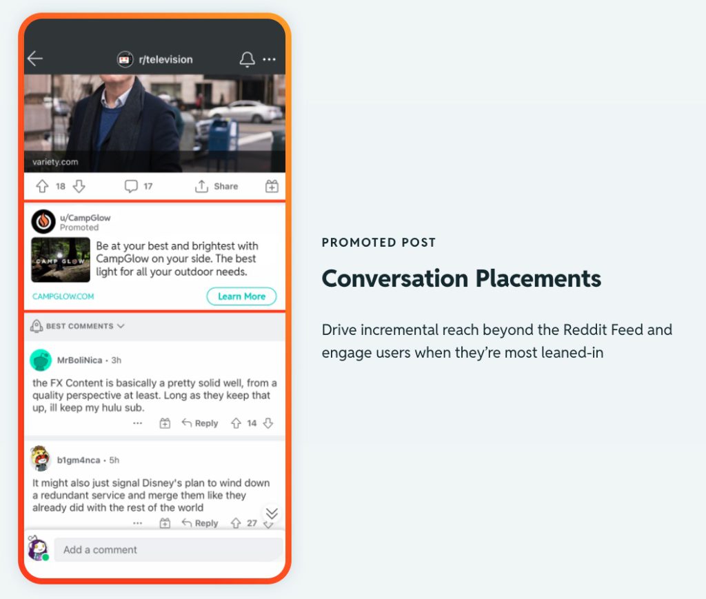 Reddit Conversation Ads